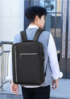 16-Inch Business Commute Backpack with Combination Lock & USB Port