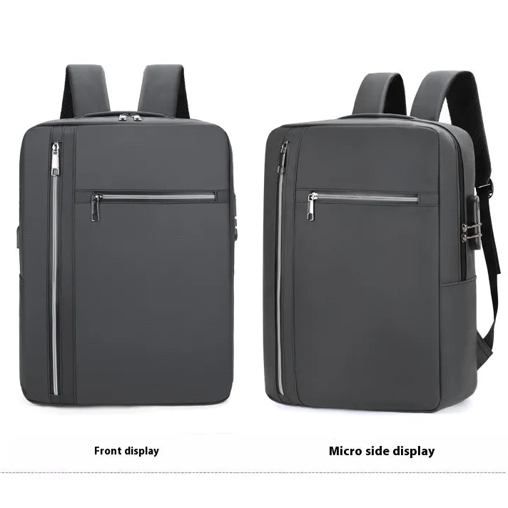 16-Inch Business Commute Backpack with Combination Lock & USB Port