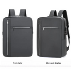 16-Inch Business Commute Backpack with Combination Lock & USB Port