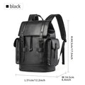 Men’s Water-Resistant PVC Drawstring Laptop Backpack – Work & Travel