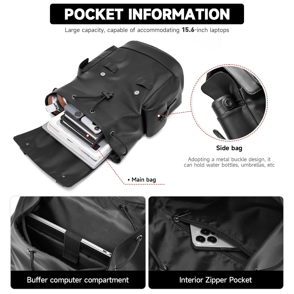 The Horizon Drawstring Commuter BackPack