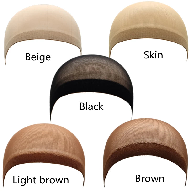 Ultra-Thin Breathable Nylon Wig Caps with Wide Elastic Band