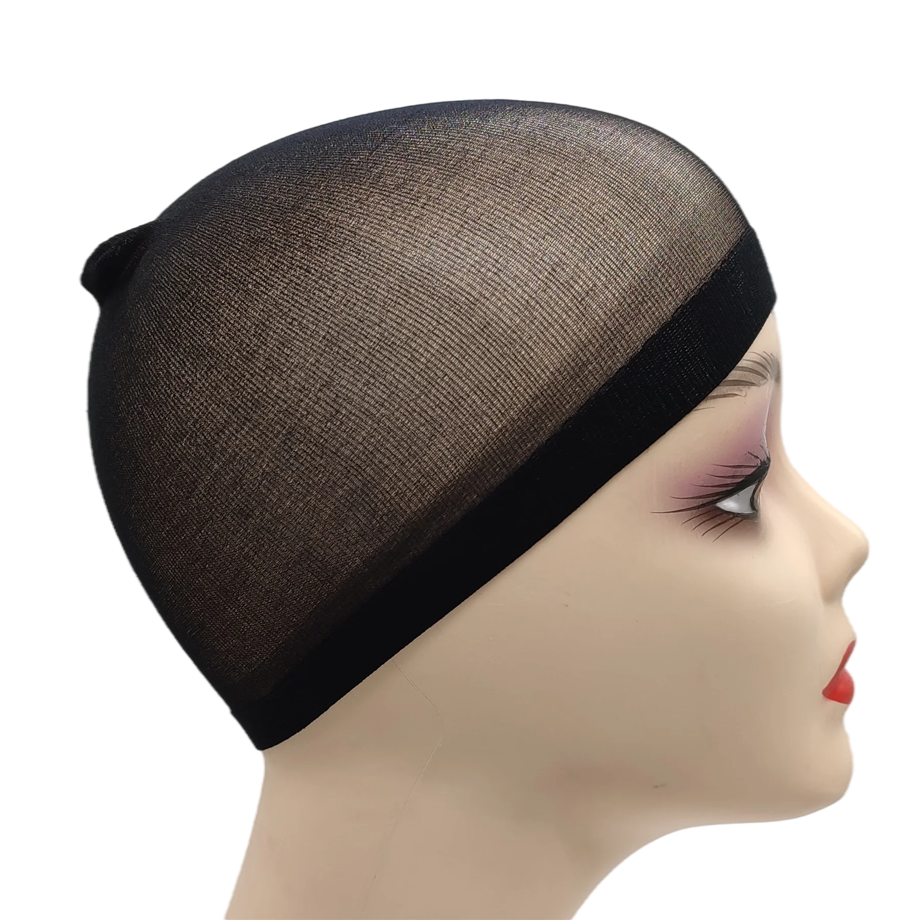 Ultra-Thin Breathable Nylon Wig Caps with Wide Elastic Band