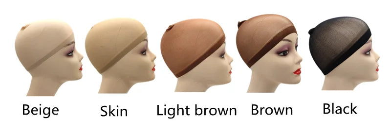 Ultra-Thin Breathable Nylon Wig Caps with Wide Elastic Band